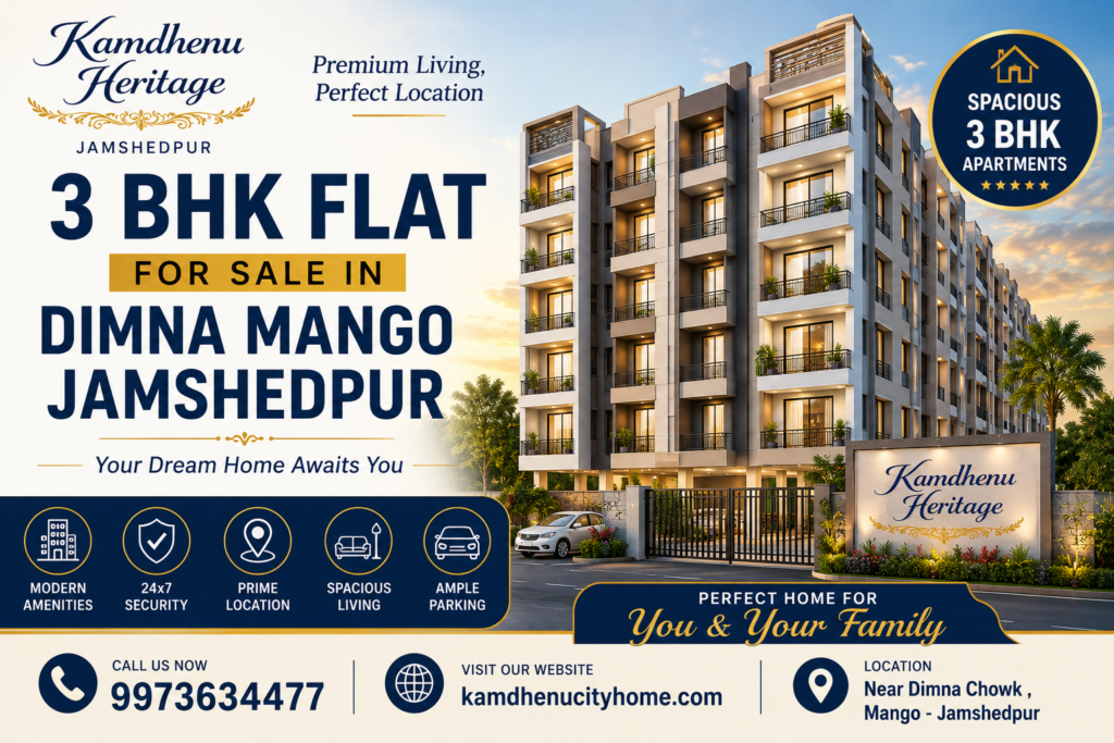 3 BHK Flat for Sale in Dimna Mango Jamshedpur